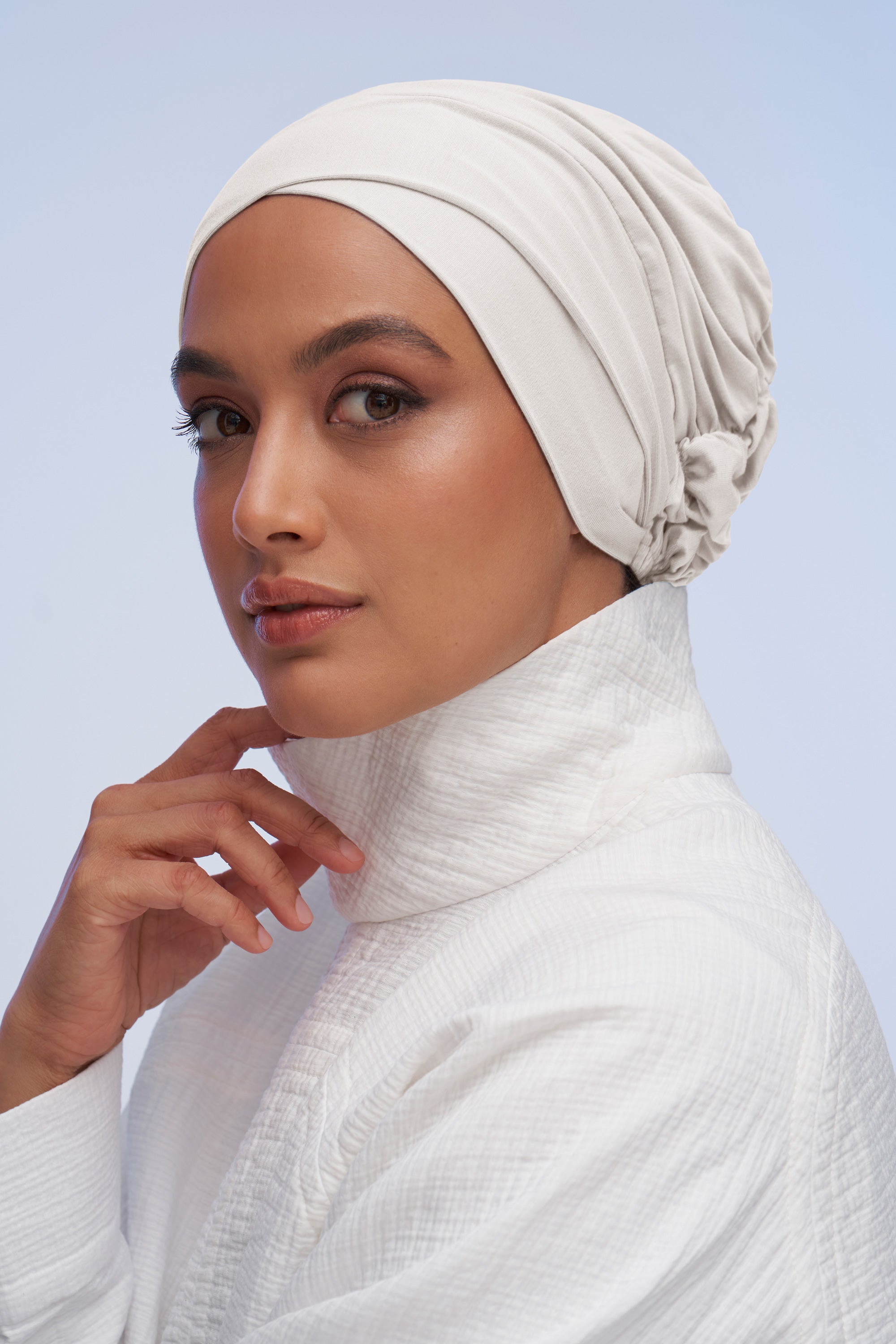 Criss–Cross Underscarf - Ivory – Haute Hijab