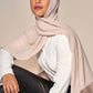 Satin–Edge Hijab - Pearl Opulence