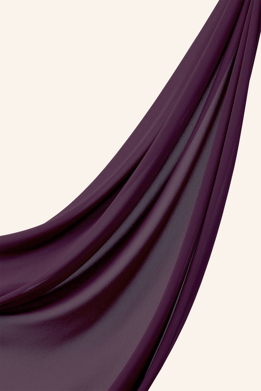 Everyday Chiffon Hijab - Aubergine