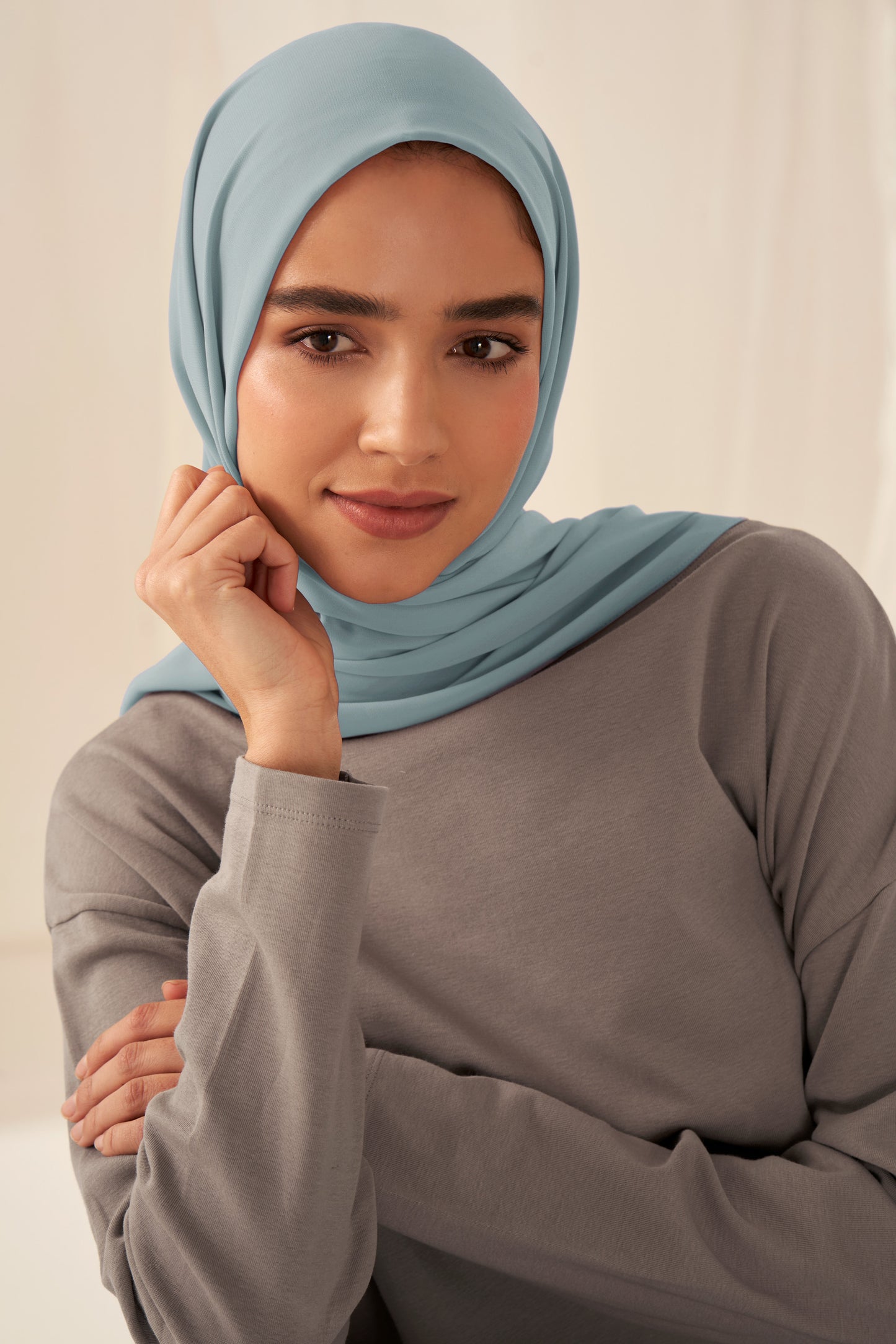 Everyday Chiffon Hijab - Misty Blue