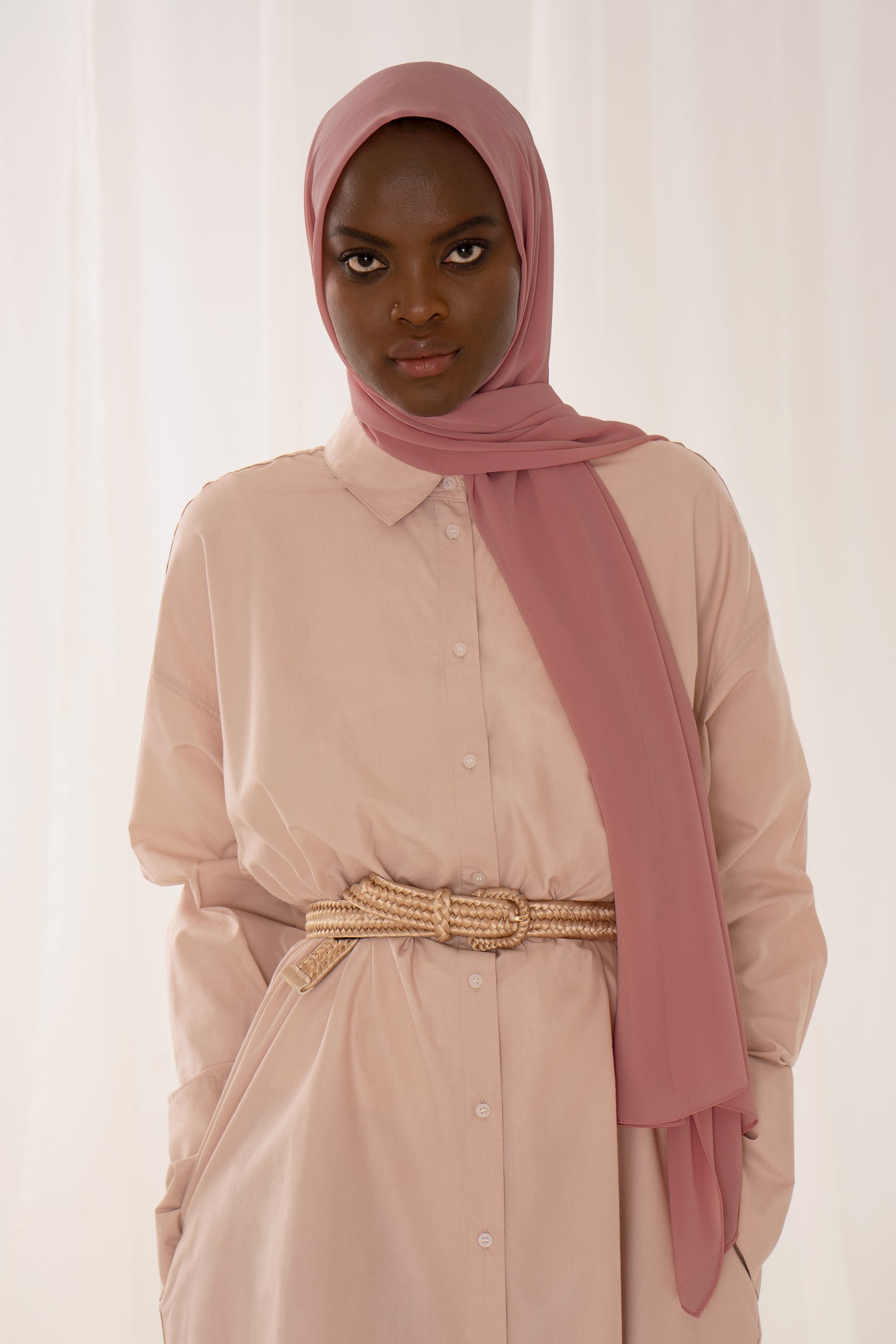 Everyday Chiffon Hijab - Vintage Rose