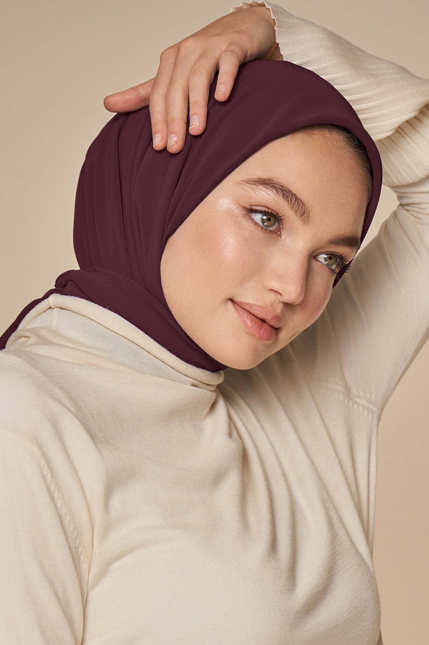 Everyday Chiffon Hijab - Deep Fig