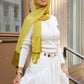 Satin–Edge Hijab - Chartreuse Shine