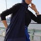 Satin–Edge Hijab - Midnight Blue