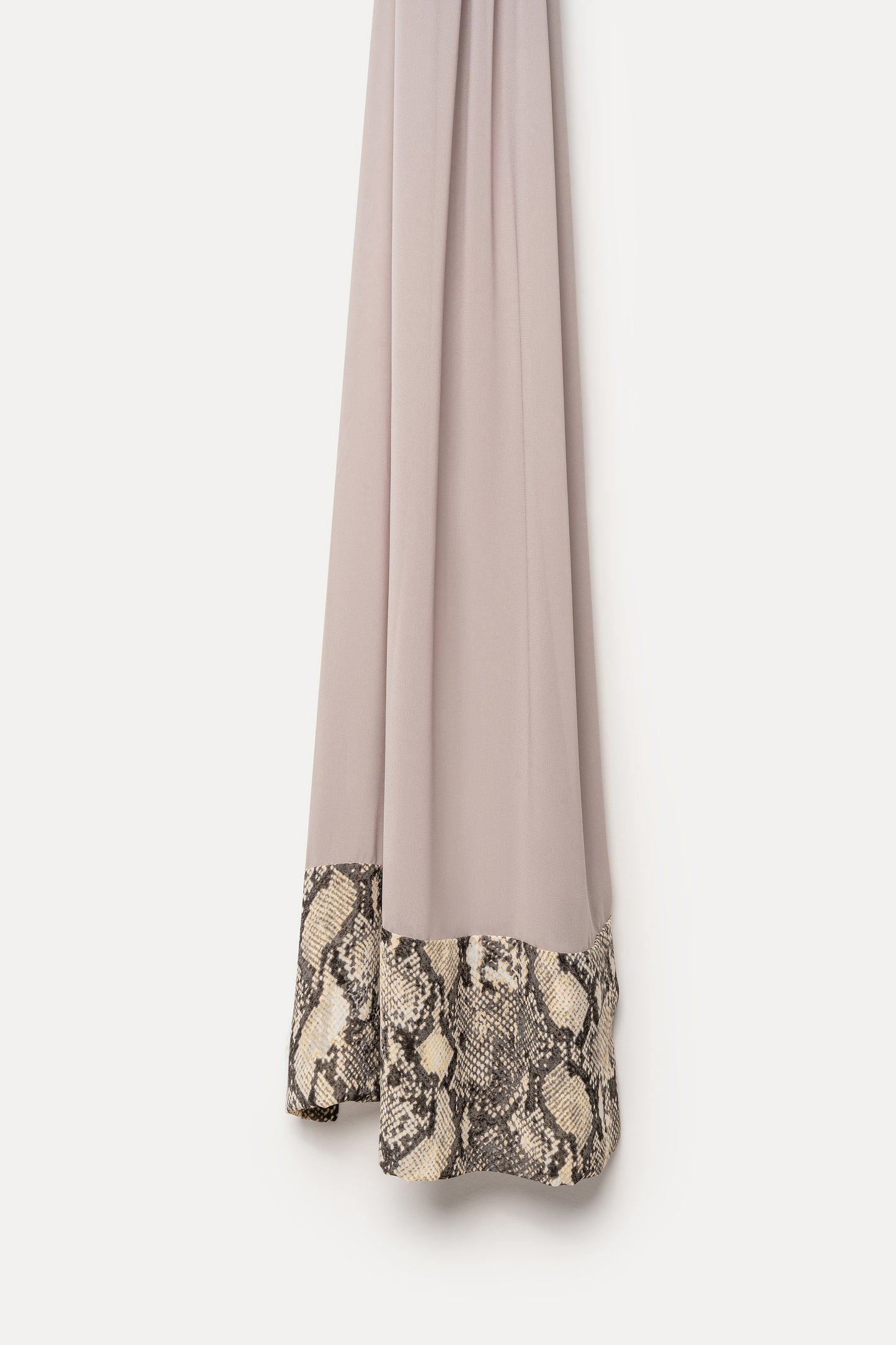 Print-Edge Hijab - Pewter