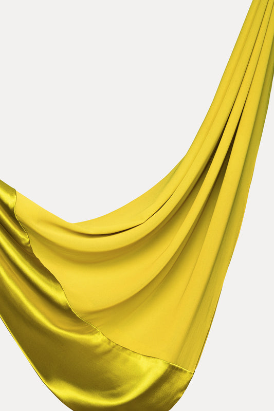 Satin–Edge Hijab - Chartreuse Shine