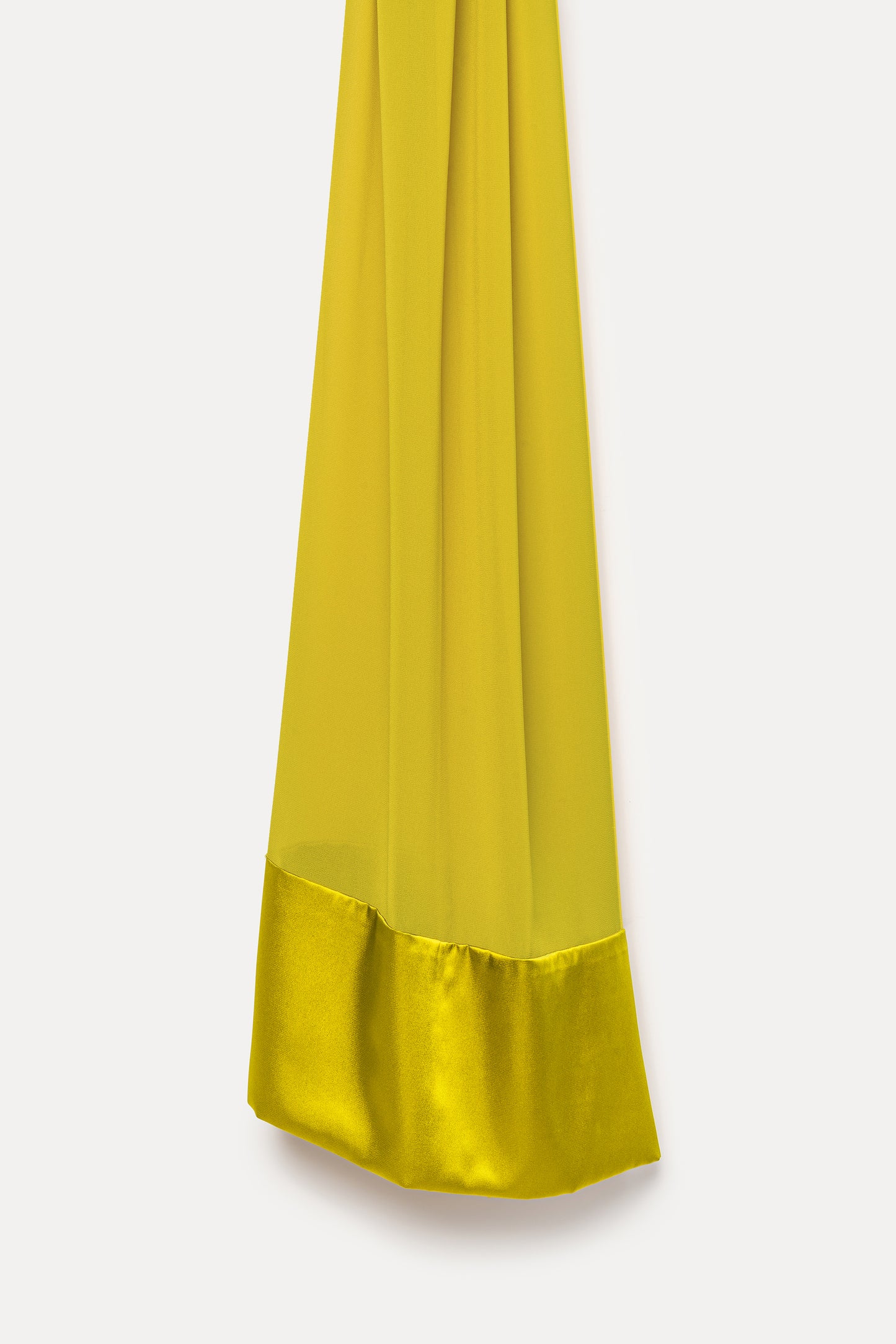 Satin–Edge Hijab - Chartreuse Shine