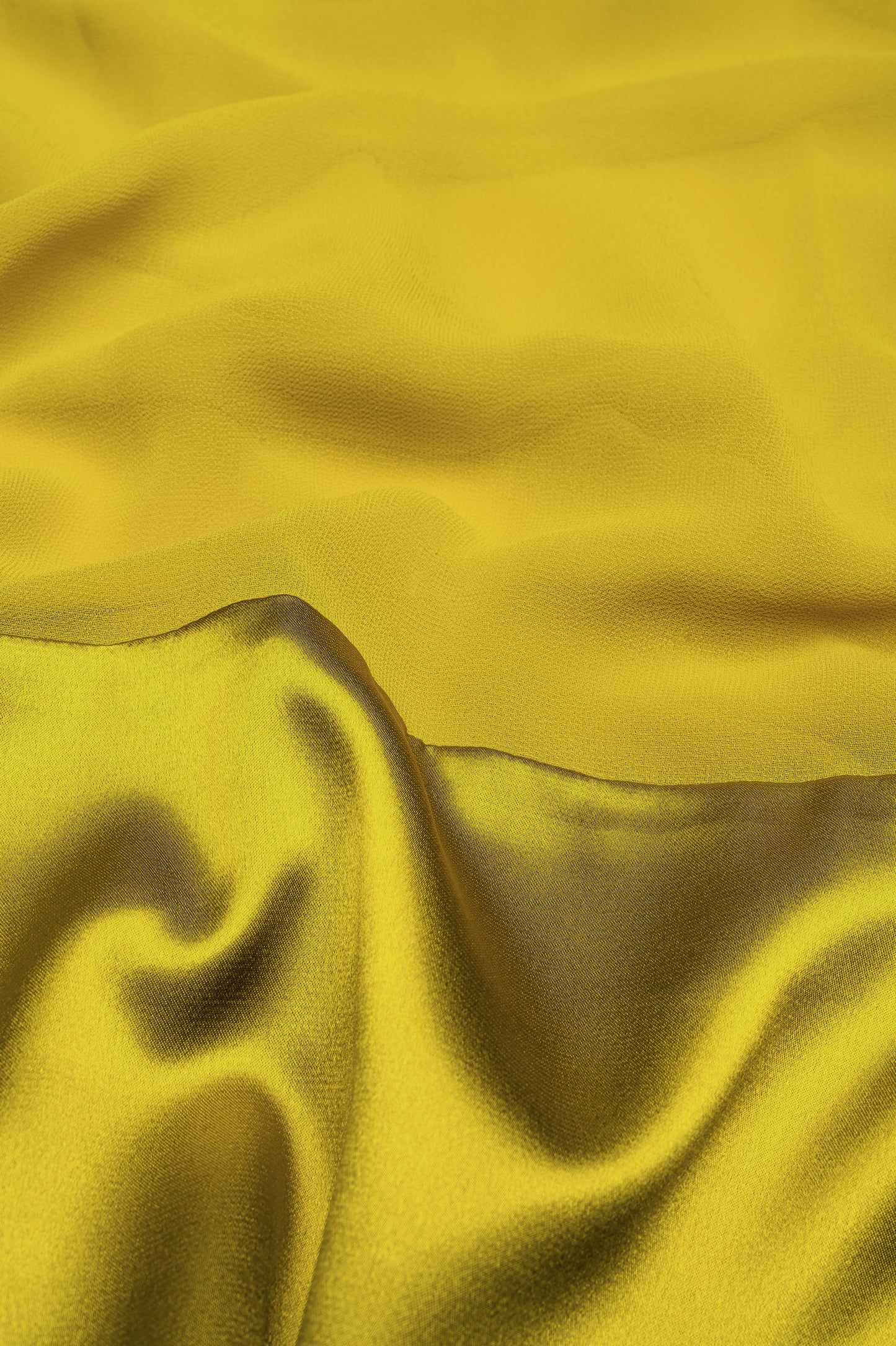 Satin–Edge Hijab - Chartreuse Shine