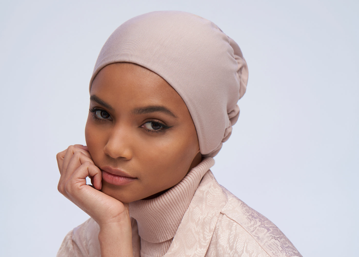 Bella Hijabs Satin Lined Under Cap - Black