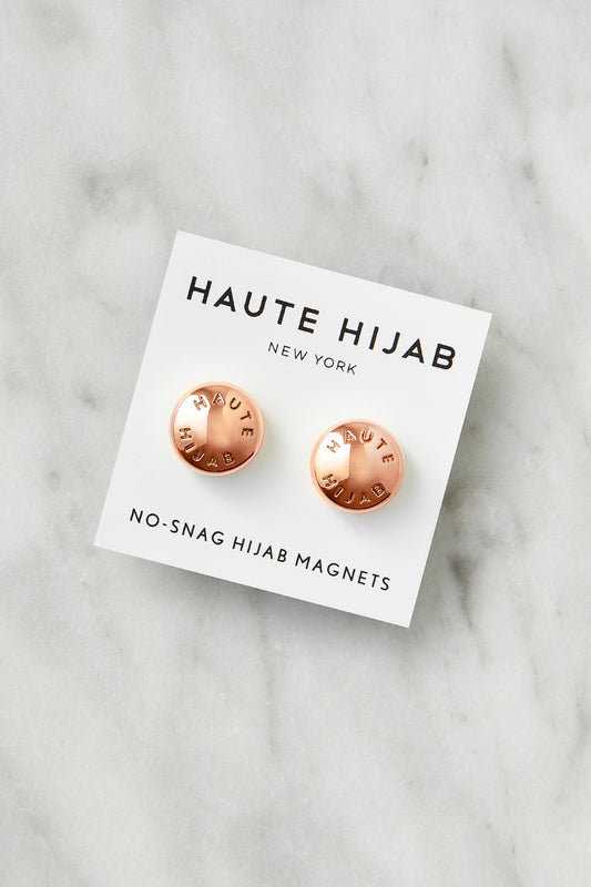 No–Snag Hijab Magnets - Rose Gold