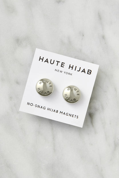 No–Snag Hijab Magnets - Silver