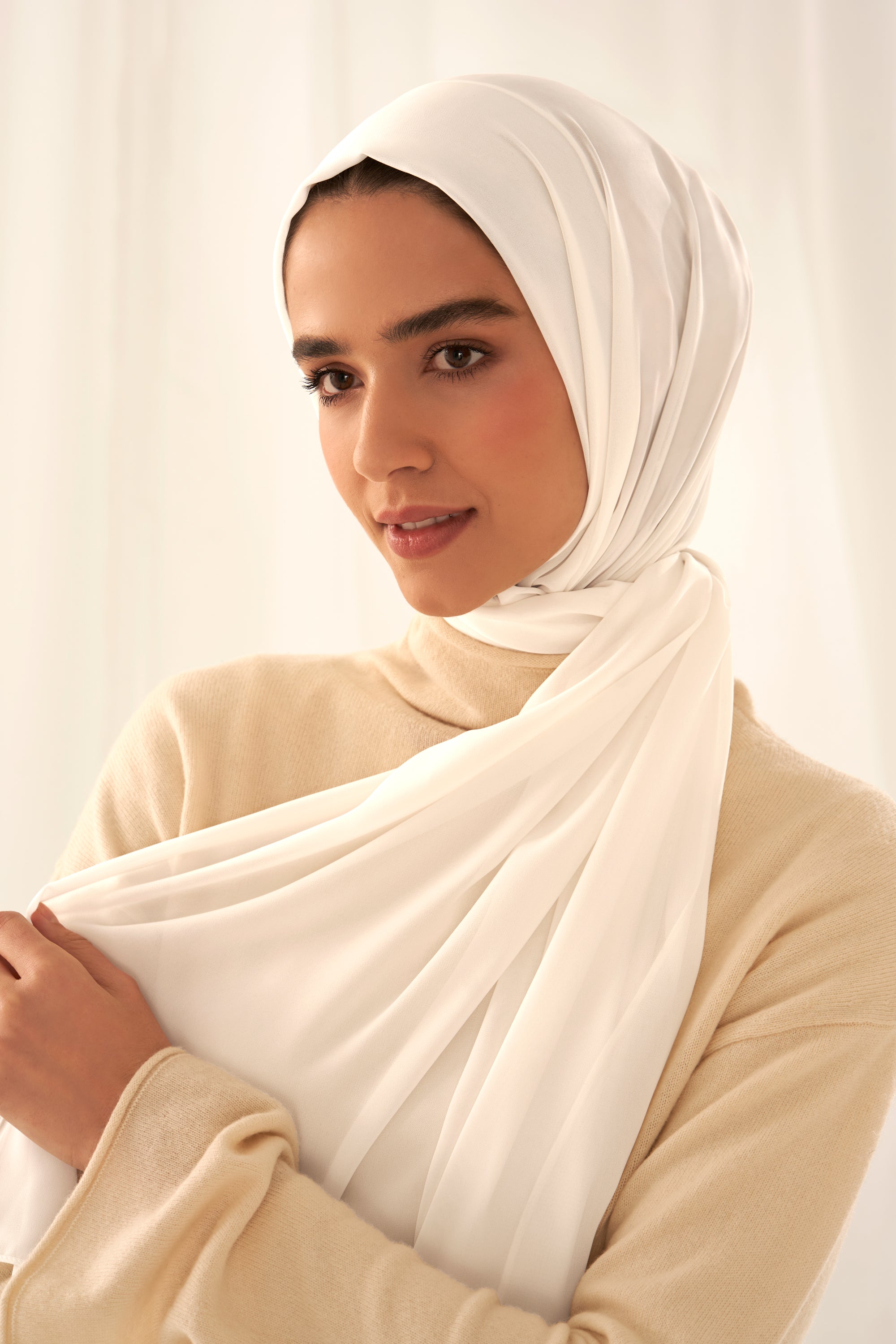 Ivory on sale chiffon wrap