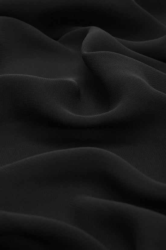 Black Chiffon Hijab – Haute Hijab