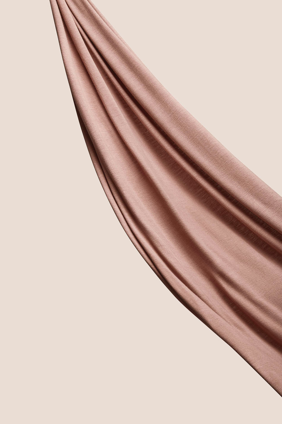 Dusty Pink Ribbed Jersey Hijab – Silq Rose